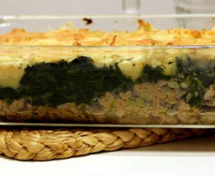 Hachis parmentier aux épinards