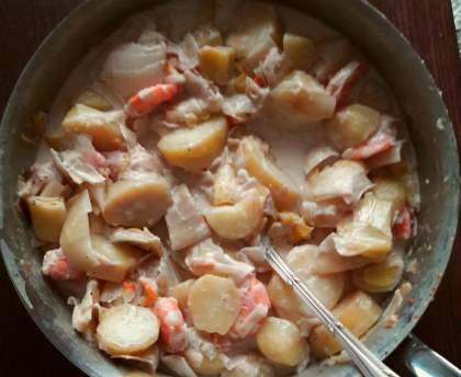 Haddock à la crème et au thym
