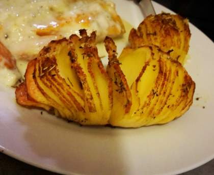 Haddock tendre et ses pommes de terre hérisson 