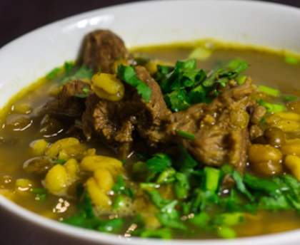Haleem : ragoût d'agneau 