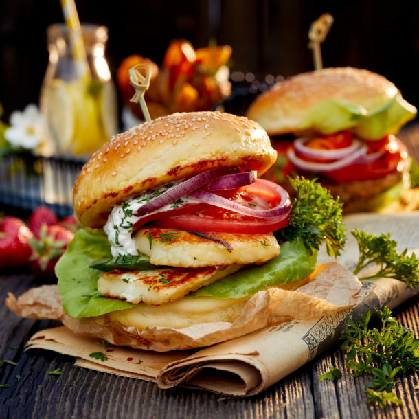Halloumi burger