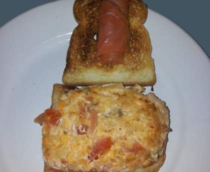Hamburger aux deux saumons