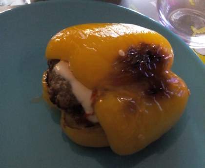 Hamburger light aux poivrons