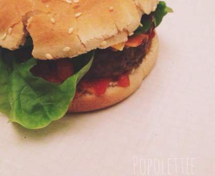 Hamburger maison au bacon