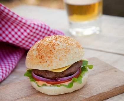 Hamburgers à  la plancha