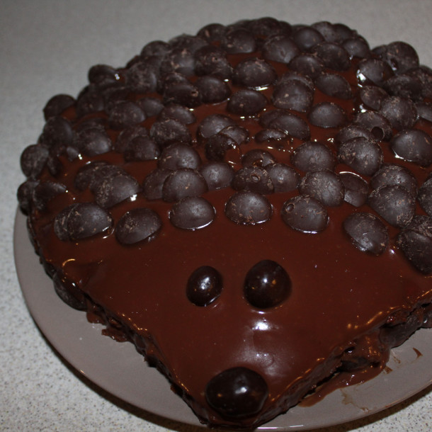 Hérisson gourmand aux pistoles de chocolat