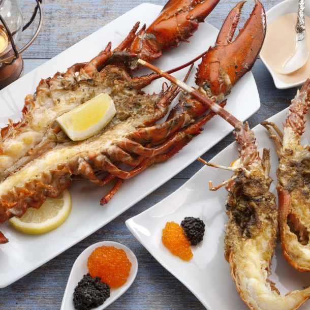 Homards flambés au whisky