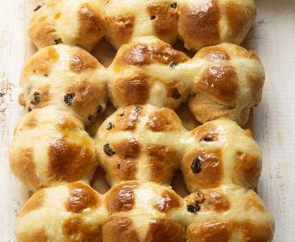Hot cross buns (petits pains anglais de pâques)