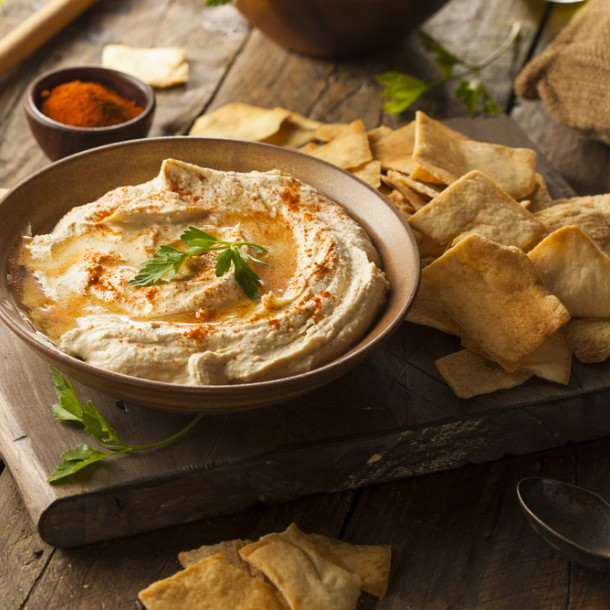Houmous à la tomate