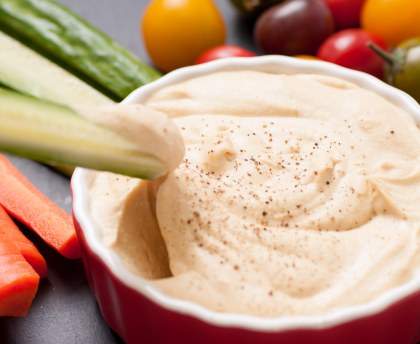 Houmous de basilic (aux pois chiches)