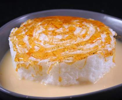 Ile flottante à la crème anglaise au micro-ondes