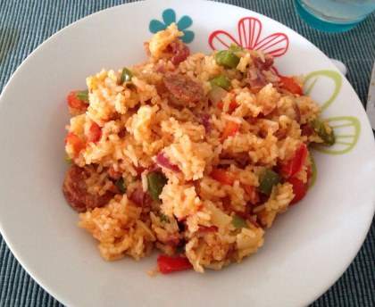 Jambalaya au poulet et au chorizo