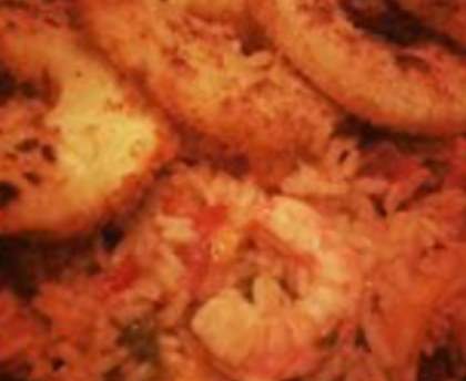 Jambalaya aux crevettes et à l'ananas