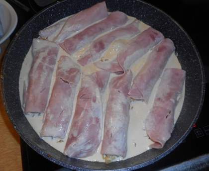 Jambon aux oignons