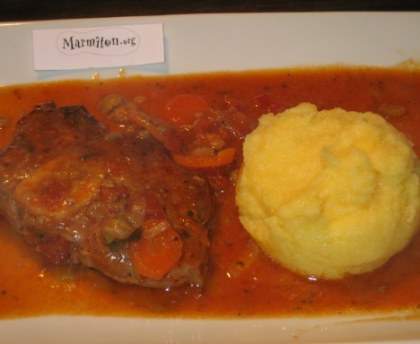 Jarret de veau à la milanaise