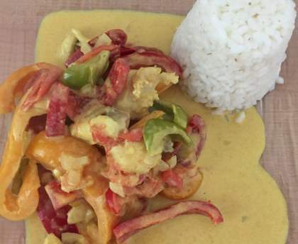 joues de lotte sauce thai