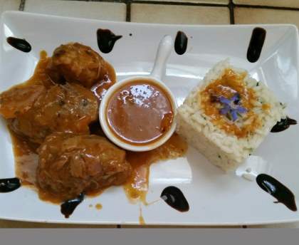 Joues de porc à l'orange