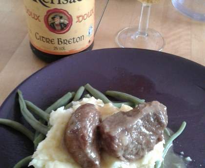 Joues de porc au cidre et miel