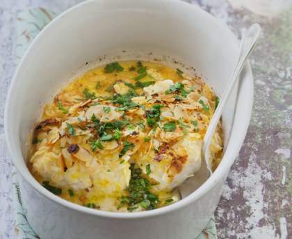 Julienne en croûte d'amandes