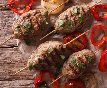Kefta aux poivrons