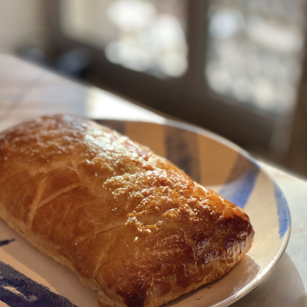 Koulibiac de saumon, beurre blanc