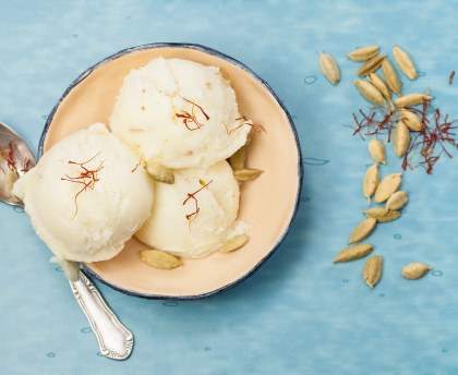 Kulfi à la cardamome (glace indienne)