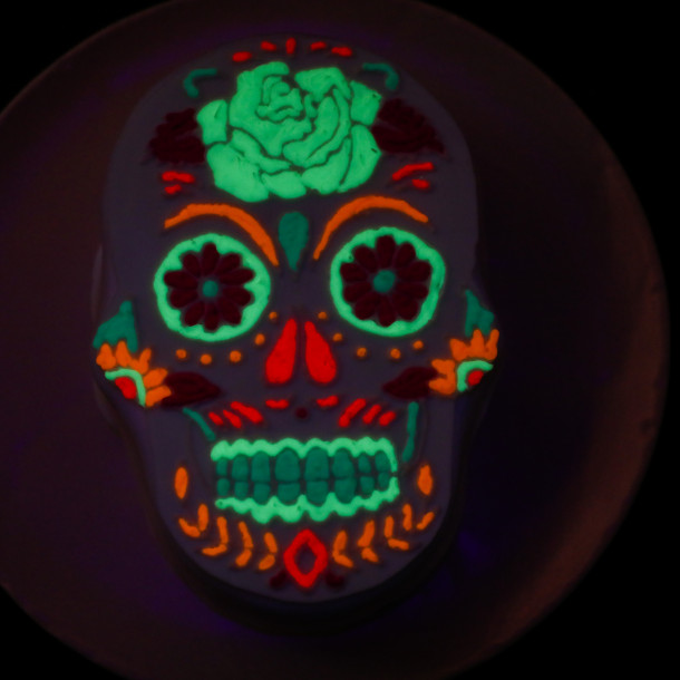 La calavera phosphorescente