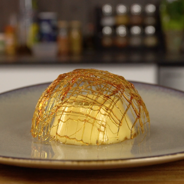 La crème caramel surprise de Frédéric Charlet