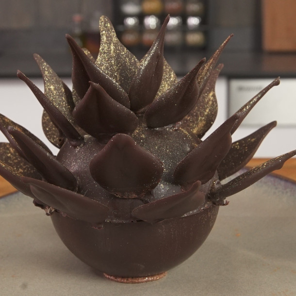 La fleur en chocolat de Nathalie Nguyen