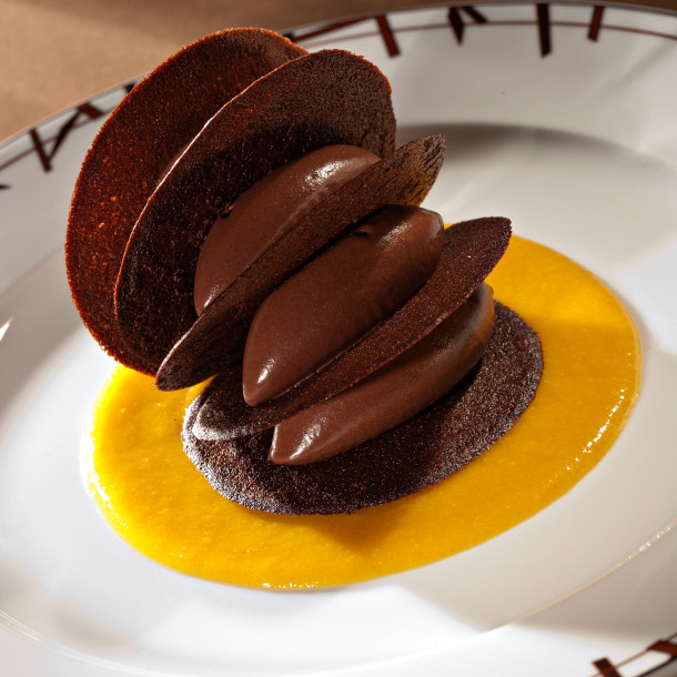 La rose des sables au coulis d’orange confite de Bernard Loiseau