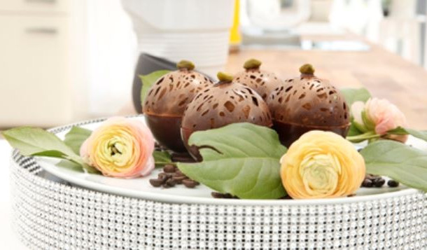 La sphère au chocolat et café