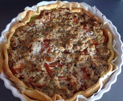 La tarte salée ensoleillée