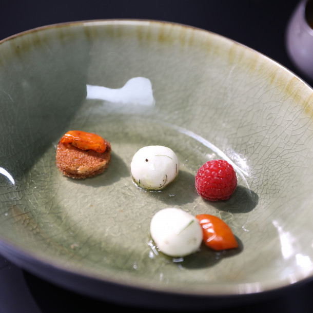 La tomate mozzarella en miroir de Merouan