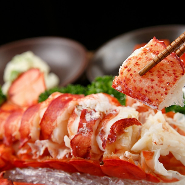 Langouste au court-bouillon