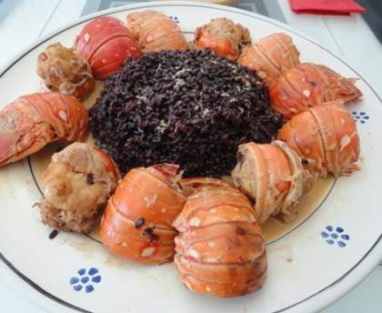 Langouste épicée au gingembre