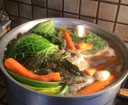 Langue de boeuf aux légumes