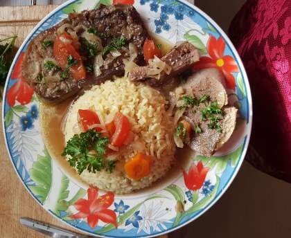 Langue de boeuf préparée à la créole