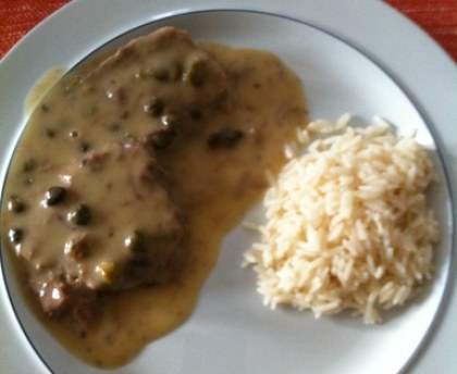 Langue de boeuf, sauce aux câpres