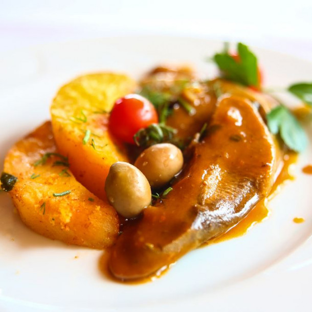 Langue de boeuf sauce piquante