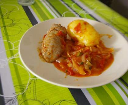 Langue de veau à la tomate et aux câpres
