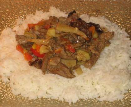 Lanières de boeuf royales à la chinoise