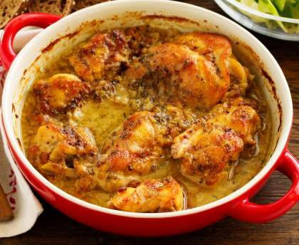 Lapin à la moutarde en cocotte
