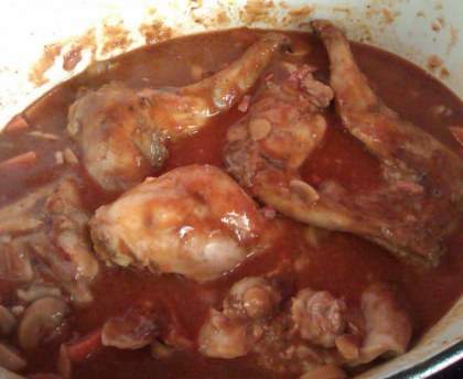 Lapin à la tomate