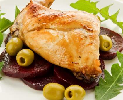 Lapin aux olives vertes
