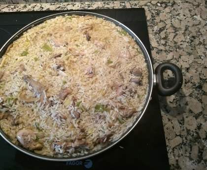 Lapin et riz au porto