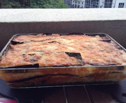 Lasagne aubergine-risotto