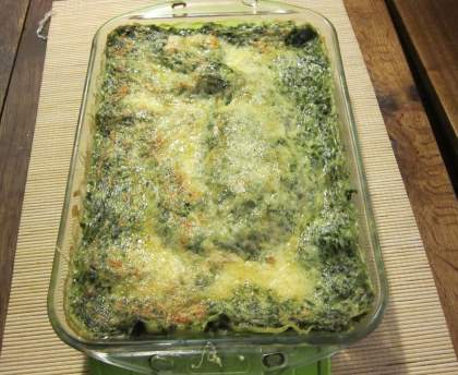Lasagne aux épinards et au roquefort