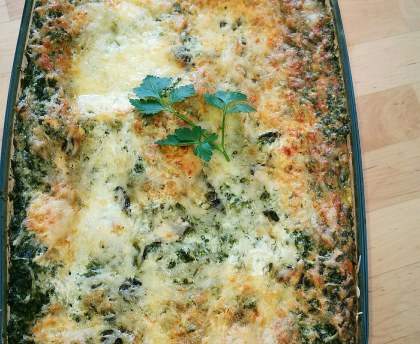 Lasagne épinard brousse menthe  