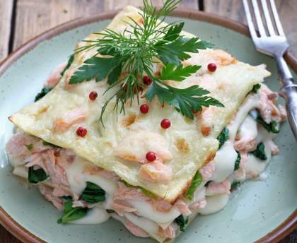LASAGNE SAUMON ÉPINARD (Mascarpone)