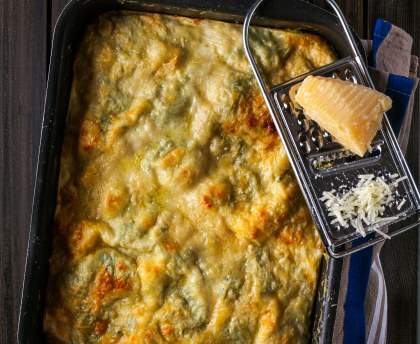 Lasagnes à la ricotta et au basilic